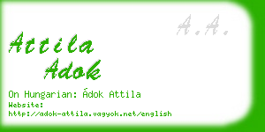 attila adok business card