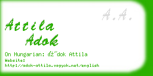 attila adok business card